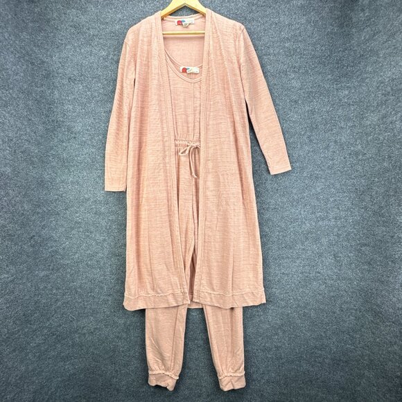 Free People Pants - Free People Beach Bicoastal Jumpsuit Cardigan Set Extra Small Papaya Sun Boho